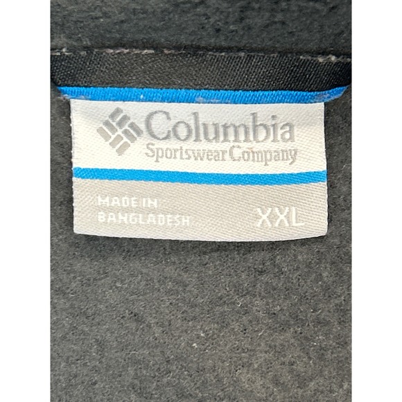 Columbia Fleece Jacket Mens XXL Gray Full Zip - Picture 3 of 7